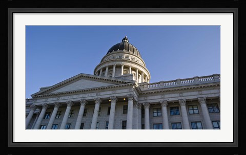 Framed Low angle view of the Utah State Capitol Building, Salt Lake City, Utah Print