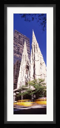 Framed Buildings in the city, St. Patrick's Cathedral, New York City, New York State, USA Print