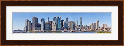 Framed Lower Manhattan Waterfront, 2011 Print