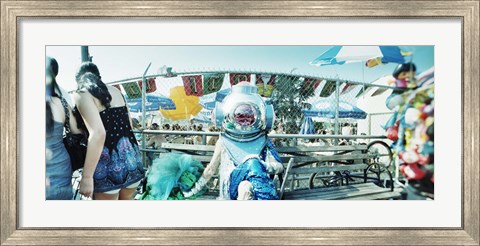 Framed Coney Island Mermaid Parade, Coney Island, Brooklyn, New York City, New York State, USA Print