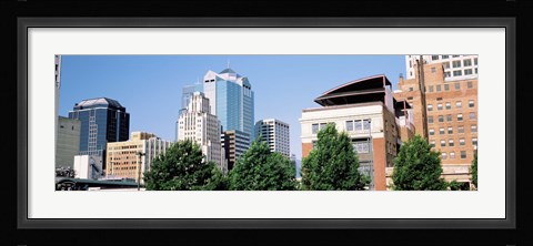 Framed Low angle view of skyline, Kansas City, Missouri, USA Print