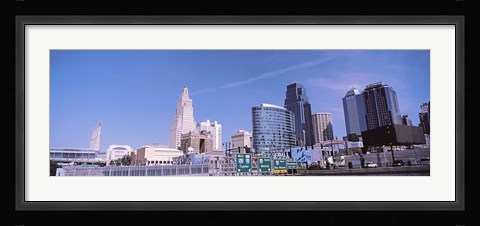 Framed Low angle view of downtown Kansas City Print