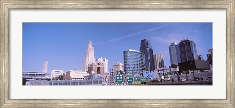 Framed Low angle view of downtown Kansas City Print