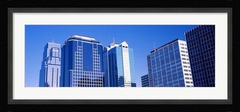 Framed Skyscrapers in downtown Kansas City Print