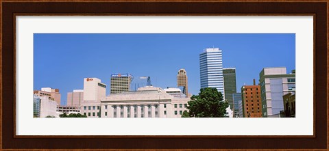 Framed Municipal Building in the downtown, Oklahoma City, Oklahoma, USA Print
