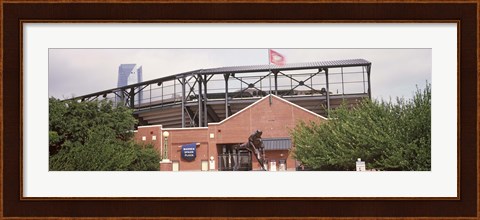 Framed Warren Spahn Plaza at the Chickasaw Bricktown Ballpark, Oklahoma City, Oklahoma, USA Print