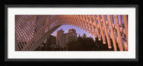 Framed View from under the Myriad Botanical Gardens bandshell, Oklahoma City, Oklahoma, USA Print