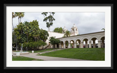 Framed Colonnade in Balboa Park, San Diego, California, USA Print