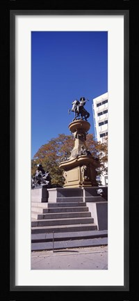 Framed Kit Carson Statue, Pioneer Monument, Denver, Colorado, USA Print