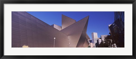 Framed Art museum in a city, Denver Art Museum, Frederic C. Hamilton Building, Denver, Colorado, USA Print