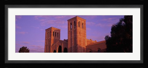 Framed Low angle view of Royce Hall at university campus, University of California, Los Angeles, California, USA Print