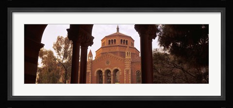 Framed Powell Library at an university campus, University of California, Los Angeles, California, USA Print