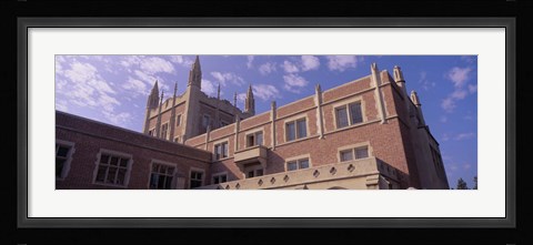 Framed Low angle view of Kerckhoff Hall, University of California, Los Angeles, California, USA Print