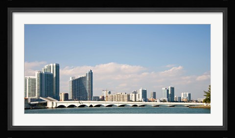 Framed Miami Skyline, Miami, Florida, USA Print