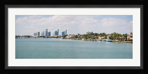 Framed Buildings at the waterfront, Miami, Florida, USA (daytime) Print