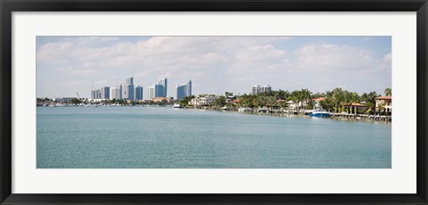 Framed Buildings at the waterfront, Miami, Florida, USA (daytime) Print