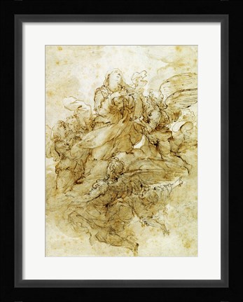 Framed Assumption of the Virgin Print
