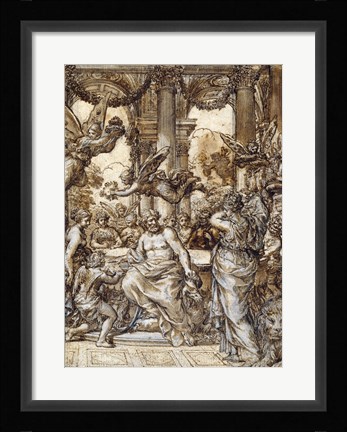 Framed Cybele before the Council of the Gods Print