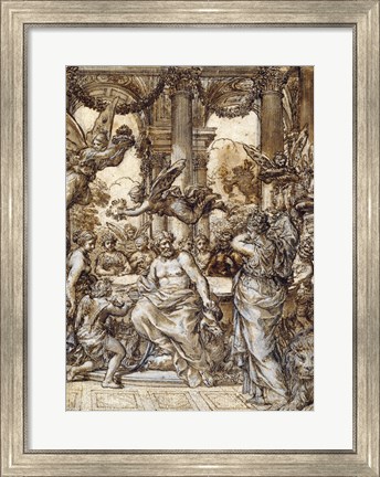 Framed Cybele before the Council of the Gods Print