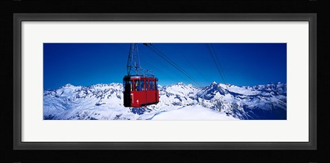 Framed Cable Car Andermatt Switzerland Print
