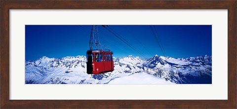 Framed Cable Car Andermatt Switzerland Print