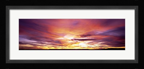Framed Sunset, Canyon De Chelly, Arizona, USA Print