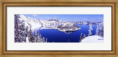 Framed USA, Oregon, Crater Lake National Park Print