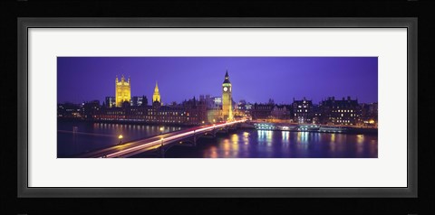 Framed England, London, Parliament, Big Ben Print