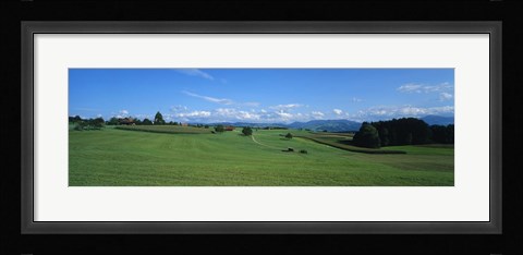 Framed View Along Rural Hillside, Zurich, Switzerland Print