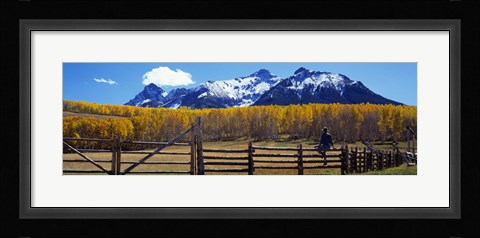 Framed Last Dollar Ranch, Ridgeway, Colorado, USA Print