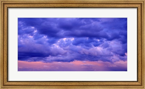 Framed Switzerland, clouds, cumulus, storm Print