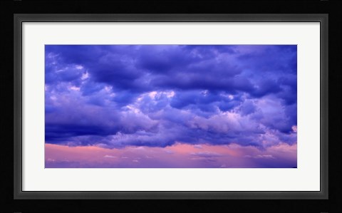 Framed Switzerland, clouds, cumulus, storm Print