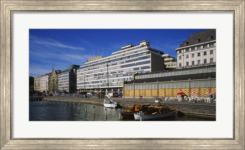 Framed Buildings at the waterfront, Palace Hotel, Helsinki, Finland Print
