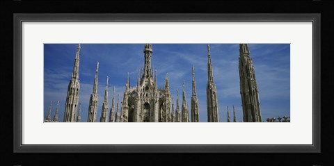 Framed Facade of a cathedral, Piazza Del Duomo, Milan, Italy Print
