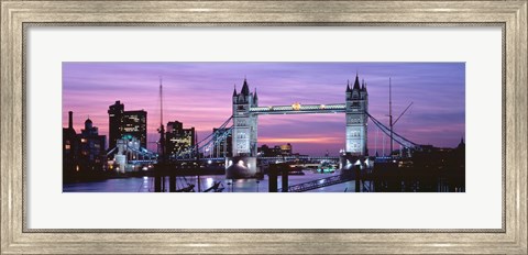 Framed England, London, Tower Bridge Print