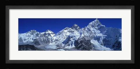 Framed Himalaya Mountains (Mt Everest), Nepal Print
