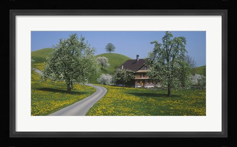 Framed road through Zug, Switzerland Print