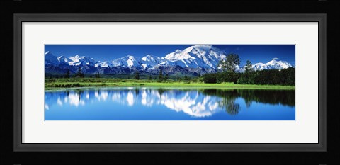 Framed Lake in Denali National Park AK Print