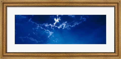 Framed Clouds over Dava Moor Nairn Scotland Print