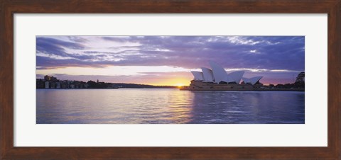 Framed Sunset over Sydney Opera House Print