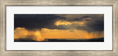 Framed View From The High Road To Taos, New Mexico, USA Print