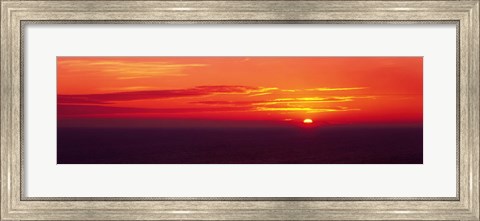 Framed Sunrise Lake Michigan USA Print