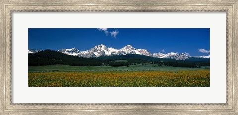Framed Sawtooth Mtns Range Stanley ID USA Print