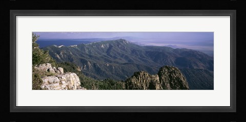 Framed Sandia Mountains, Albuquerque, New Mexico, USA Print