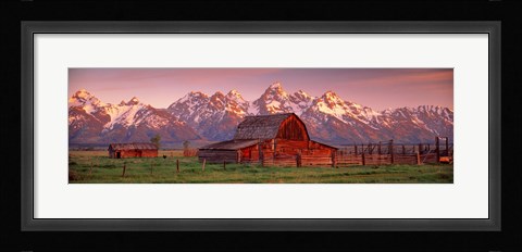 Framed Barn Grand Teton National Park WY USA Print