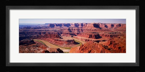 Framed River flowing through a canyon, Canyonlands National Park, Utah, USA Print