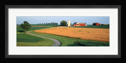 Framed Farm nr Mountville Lancaster Co PA USA Print