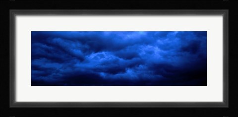 Framed Dramatic Blue Clouds Print