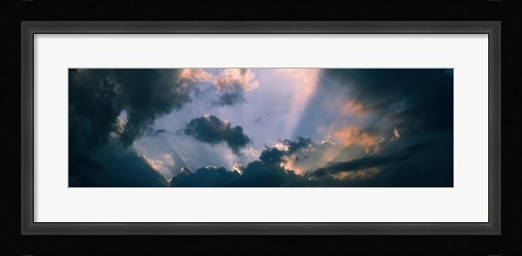 Framed Clouds With God Rays Print