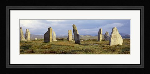 Framed Callanish Stones, Isle Of Lewis, Outer Hebrides, Scotland, United Kingdom Print